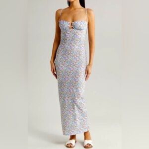 MONTCE Betsy Petal Fitted Bustier Slipdress  size XS